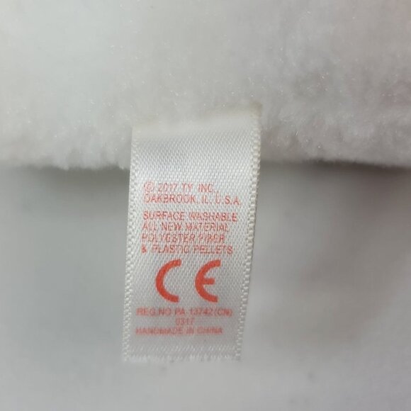 Ty Beanie Boos Plush White 8" Arctic Blue Glitter Eyes Icy Seal Stuffed 2017 - Picture 10 of 11